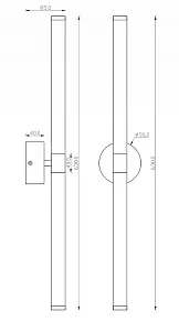 Бра Maytoni Axis MOD106WL-L16B3K