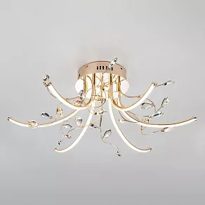 Потолочная люстра Eurosvet Sacura 90087/6 золото 42W