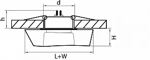 Встраиваемый светильник Lightstar Flutto 006430