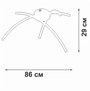 Потолочная люстра Vitaluce V25130DT V25130DT-0/3PL
