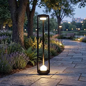 Наземный низкий светильник Reluce  09987-0.7-001JH 0.8M LED2X6W BK RLOS