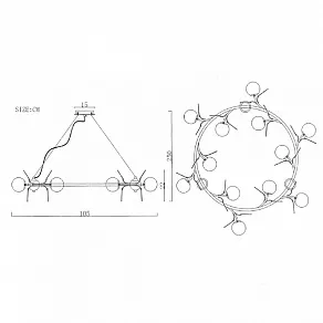 Подвесная люстра Imperiumloft MATISSE MATISSE-R01