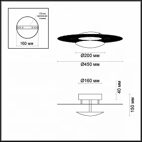 Накладной светильник Odeon Light Solario 3559/24L
