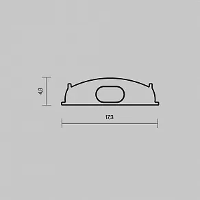 Заглушка для профиля Maytoni  642075