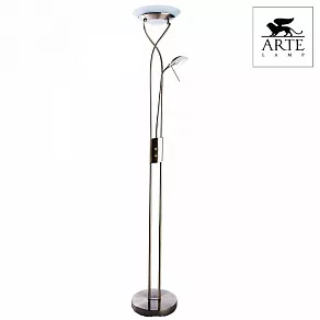 Торшер с подсветкой Arte Lamp Duetto A4399PN-2AB