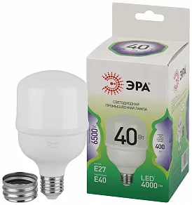 Лампа светодиодная Эра Green Line E27/E40 40Вт 6500K LED POWER T80-40W-865-E27/E40 GL