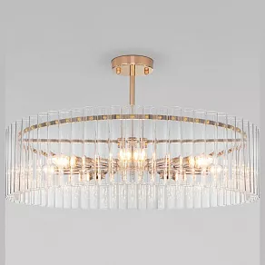 Люстра на штанге Bogate's Flamel 373/8 Smart золото