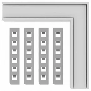 Соединитель угловой L-образный для треков встраиваемых ST-Luce SKYLINE 48 ST1007.549.12