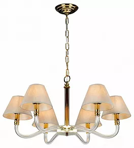 Подвесная люстра iLamp Amber YT2043-6 GD+Cear