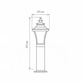Наземный низкий светильник Elektrostandard Libra a031913
