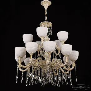 Подвесная люстра Bohemia Ivele Crystal AL7901 AL79101/10+5/250/2D A WMG P1 U Wave