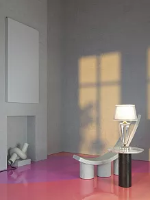 Настольная лампа декоративная Maytoni Verre Z005TL-01BS