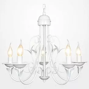 Подвесная люстра Eurosvet 60050 60050/5 глянцевый белый