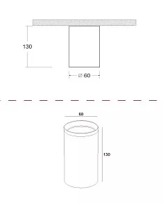Накладной светильник Maytoni Focus Design C036CL-01B