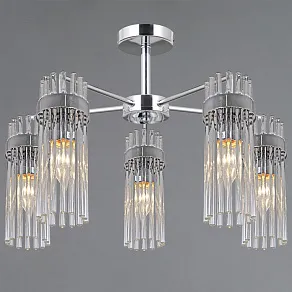 Люстра на штанге ILLUMICO GENOA IL0761-5CSQ-25 CR GENOA