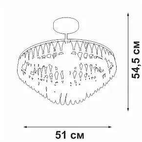 Люстра на штанге Vitaluce V5352 V5352-1/5PL
