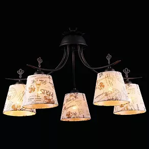 Подвесная люстра Natali Kovaltseva Alps ALPS 11430/5С BROWN GOLD