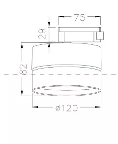 Накладной светильник Maytoni ONDA TR007-1-18W3K-B