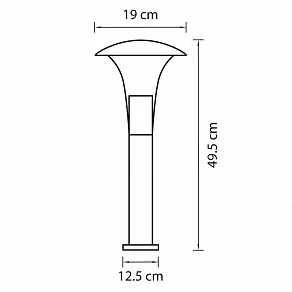 Наземный низкий светильник Lightstar Arroto 378947