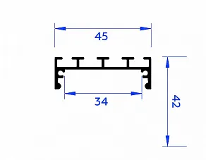 Профиль накладной Ambrella Light GP GP3070BK