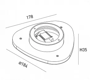Накладной светильник DesignLed ML ML-TR184-BL-WW
