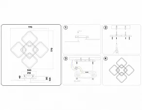 Потолочная люстра Ambrella FA FA5301
