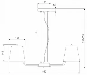 Подвесная люстра Eurosvet Amaretto 60155/5 хром