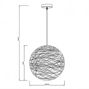 Подвесной светильник Lucide Fibre 08418/40/31
