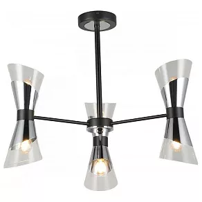 Люстра на штанге Imex MD.51913 MD.51913-6-S-BK+CH