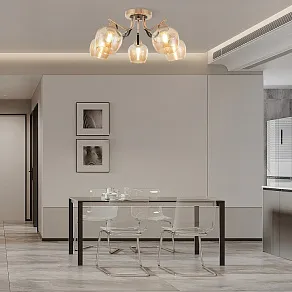 Потолочная люстра Arte Milano AMALFI-322306 322306/5 FG+BK