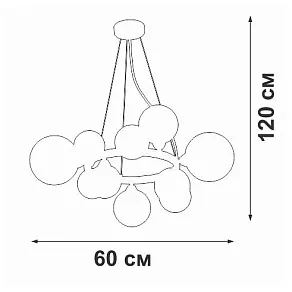 Подвесная люстра Vitaluce V2569 V2569-1/10S