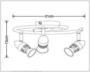 Спот Lucide Caro-Led 13955/14/03
