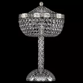 Настольная лампа декоративная Bohemia Ivele Crystal 1911 19111L4/25IV Ni