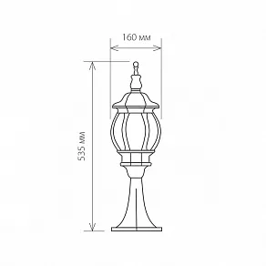 Наземный низкий светильник Elektrostandard GL 1001 a034310