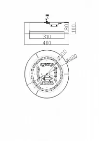 Накладной светильник Freya Zoticus FR6005CL-L36G