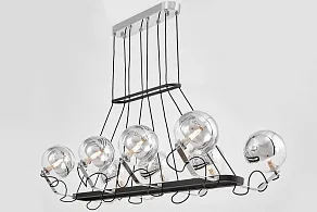 Подвесная люстра LUMINA DECO MARSEO LDP 9110-8-PR BK+CHR