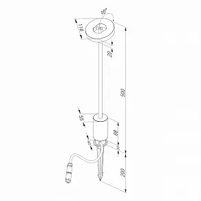Наземный низкий светильник Elektrostandard Verano a068589