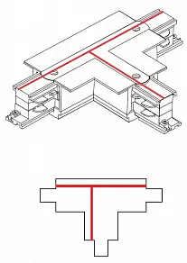 Токопровод T-образный правый Nowodvorski Ctls Power 8682