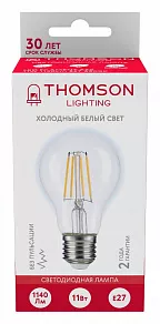 Лампа светодиодная Thomson Filament A60 E27 11Вт 6500K TH-B2332