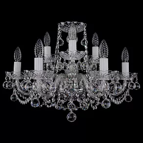 Подвесная люстра Bohemia Ivele Crystal 1402 1402/6_3/195/Ni/Balls