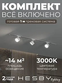 Комплект трековый Hesby Lighting Skylite №13 HSBL_kompl_S013_VI1W3K
