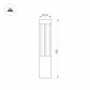 Наземный низкий светильник Arlight LGD-CASTELLO-BOLL 045537