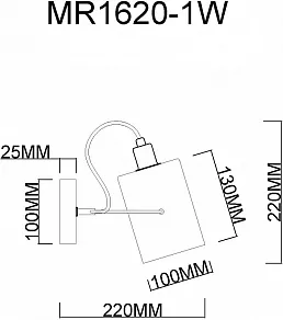 Бра MyFar Sara MR1620-1W
