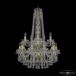 Подвесная люстра Bohemia Ivele Crystal 1409 1409/10+5/195/h-83/2d G