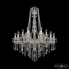 Подвесная люстра Bohemia Ivele Crystal 1415 1415/12+6/300/h-108 G