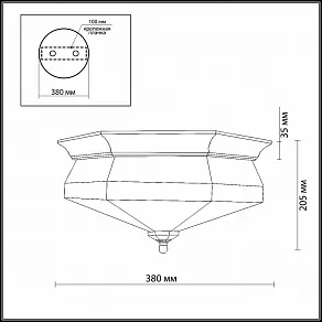 Накладной светильник Odeon Light Lagon 2545/3