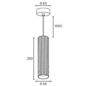 Подвесной светильник Wolta NIMB WSL-GU10/P18WG