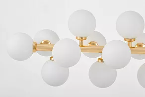 Люстра на штанге LUMINA DECO Marsiada LDP 6033-24 GD