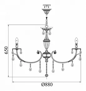 Подвесная люстра Maytoni Verona ARM384-10-W