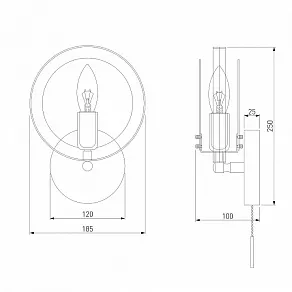 Бра Eurosvet Gallo 70121/1 черный